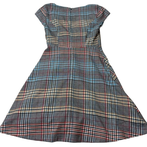 Anthropologie Moulinette Soeurs Plaid Fit & Flare Dress Women’s Size 4 - Picture 4 of 11